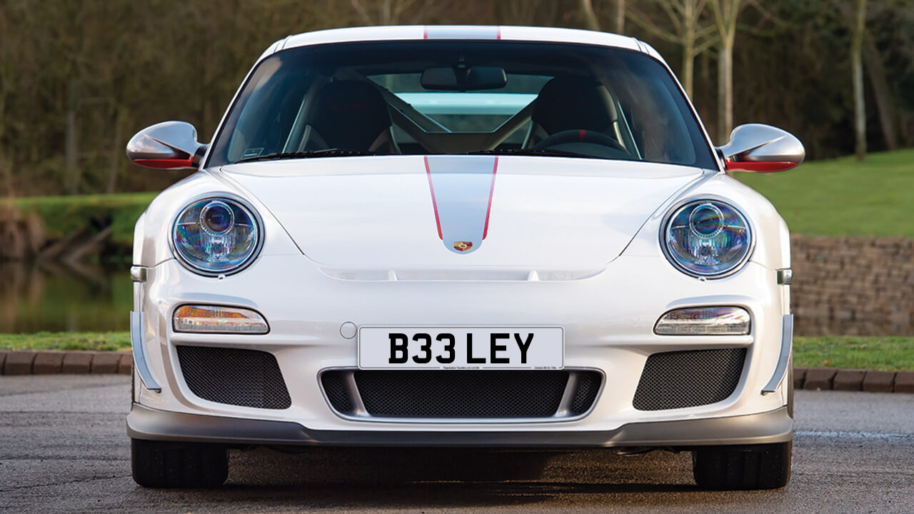 Car displaying the registration mark B33 LEY